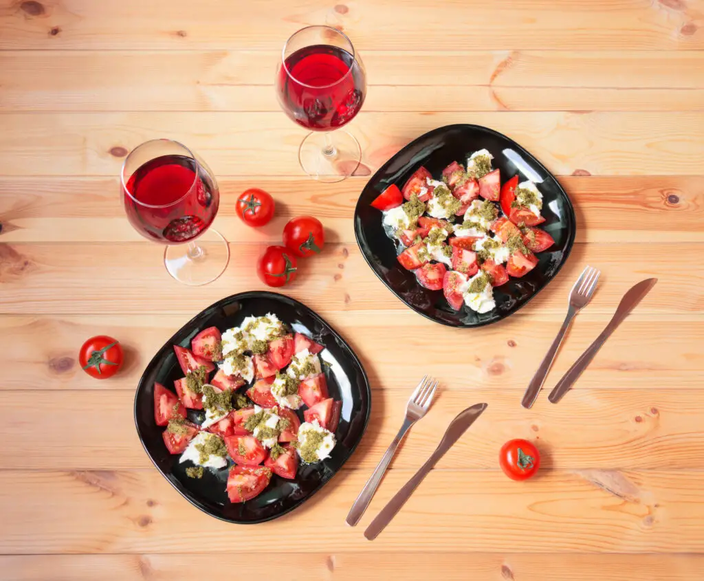Wine Pairing With Caprese Salad