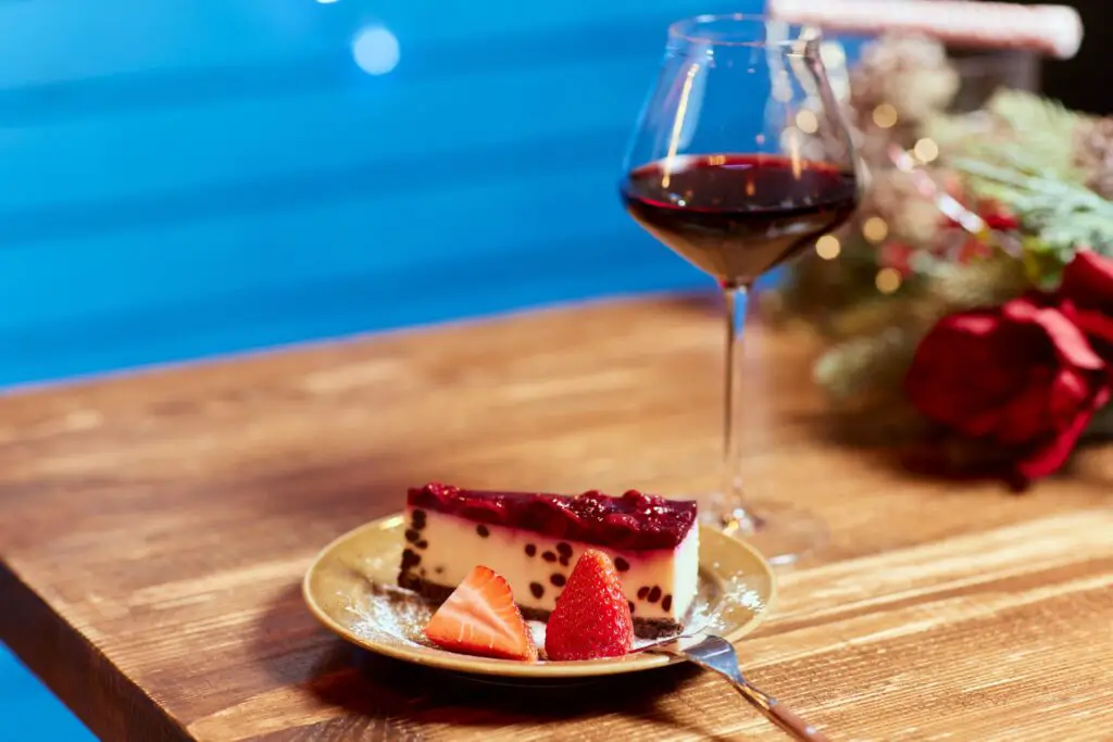Wine With Cheesecake